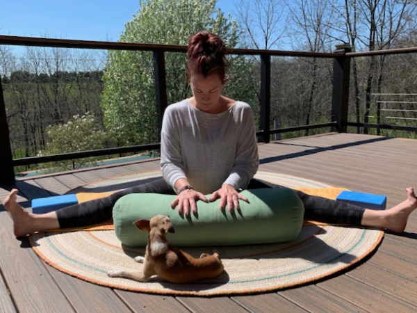 UPAVISTHA KONASANA, or Wide Legged Forward Fold in 10 (or less)&nbsp;steps.